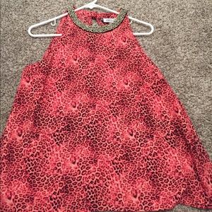 Jennifer Lopez. Pink leopard print. Small.